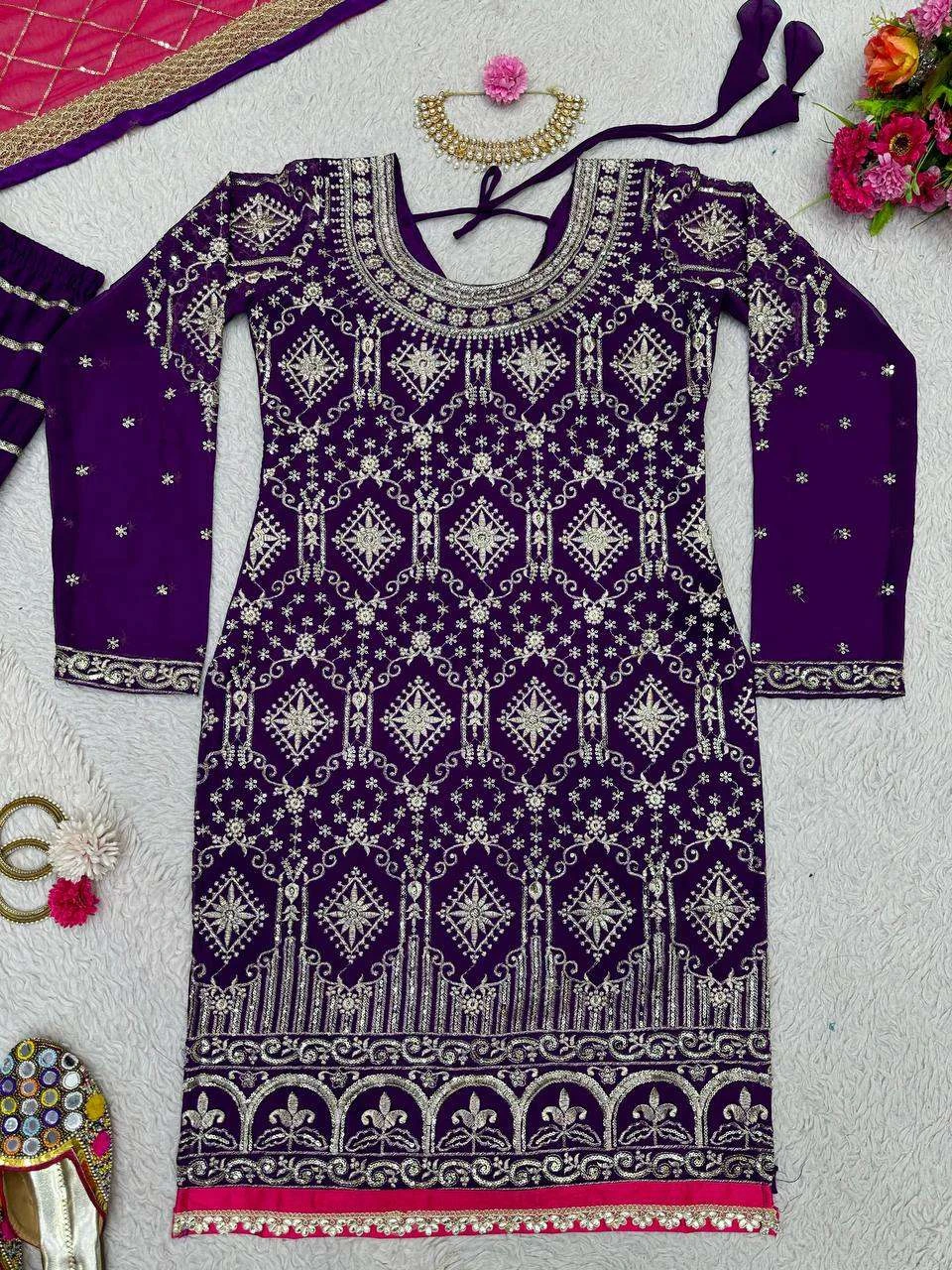 Vardan Ethnic Qrc 261 Georgette Wholesale Pakistani Party Wear Salwar Suit — Wholesale, MPA wholesale from Surat — Photo 3